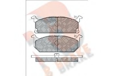 Комплект тормозных колодок, дисковый тормоз R BRAKE купить