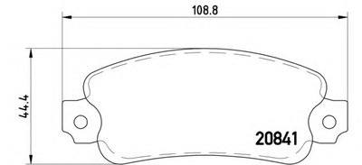 Комплект тормозных колодок, дисковый тормоз BREMBO купить