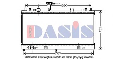 Радиатор, охлаждение двигателя AKS DASIS купить