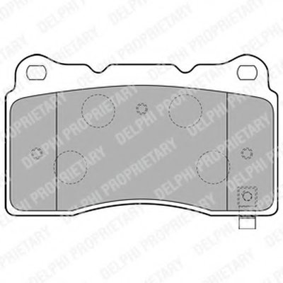 Комплект тормозных колодок, дисковый тормоз DELPHI купить