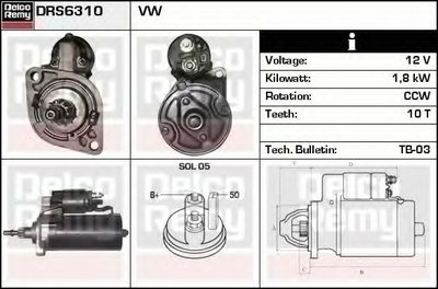 Стартер Remanufactured REMY (Light Duty) DELCO REMY купить