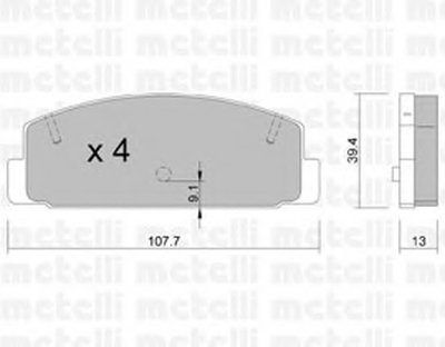 Колодки тормозные (задние) Mazda 6 02-13/Mazda 323 91-04/626 III/V/RX-7 84-02