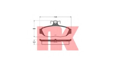 Комплект тормозных колодок, дисковый тормоз NK купить