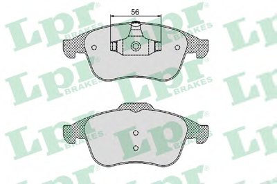 Комплект тормозных колодок, дисковый тормоз LPR купить