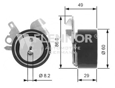 Натяжной ролик, ремень ГРМ FLENNOR купить