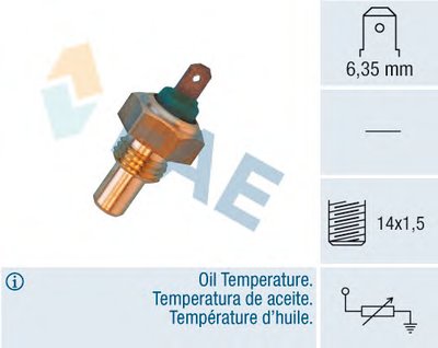Датчик, температура масла FAE купить
