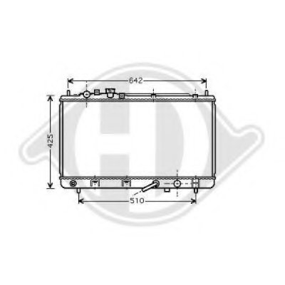 Радиатор, охлаждение двигателя DIEDERICHS купить