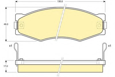 Комплект тормозных колодок, дисковый тормоз GIRLING купить