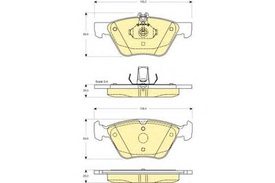 Комплект тормозных колодок, дисковый тормоз GIRLING купить