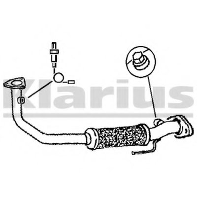 Труба выхлопного газа KLARIUS купить