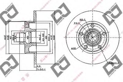 Тормозной диск DJ PARTS купить