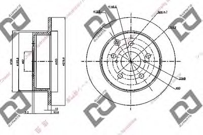 Тормозной диск DJ PARTS купить