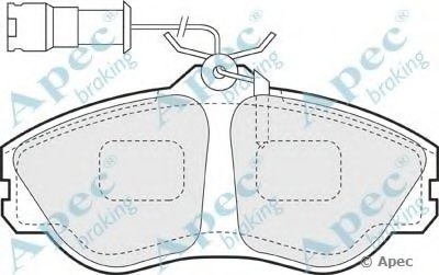 Комплект тормозных колодок, дисковый тормоз APEC braking купить