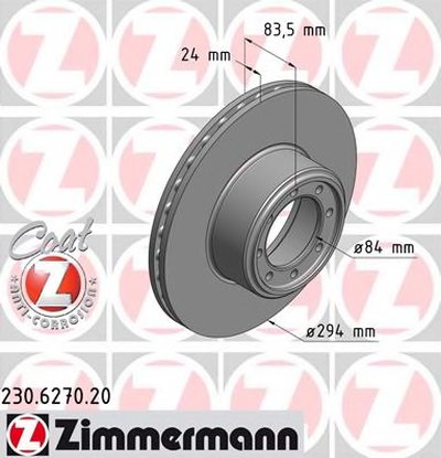 Тормозной диск COAT Z ZIMMERMANN купить