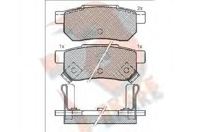 Комплект тормозных колодок, дисковый тормоз R BRAKE купить