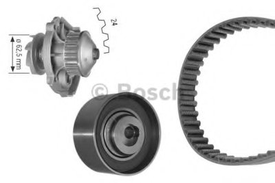 Водяной насос + комплект зубчатого ремня BOSCH купить