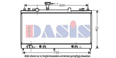 Радиатор, охлаждение двигателя AKS DASIS купить