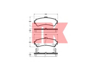 Комплект тормозных колодок, дисковый тормоз NK купить