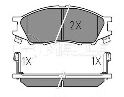 Колодки тормозные (передние) Nissan Almera II 02-