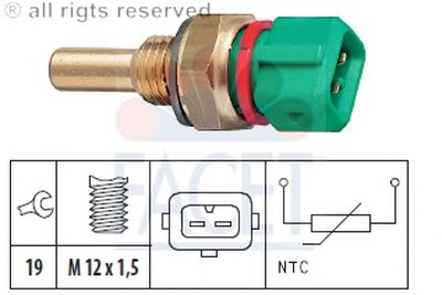 Датчик, температура охлаждающей жидкости; Датчик, температура охлаждающей жидкости; Датчик, температура охлаждающей жидкости FACET купить