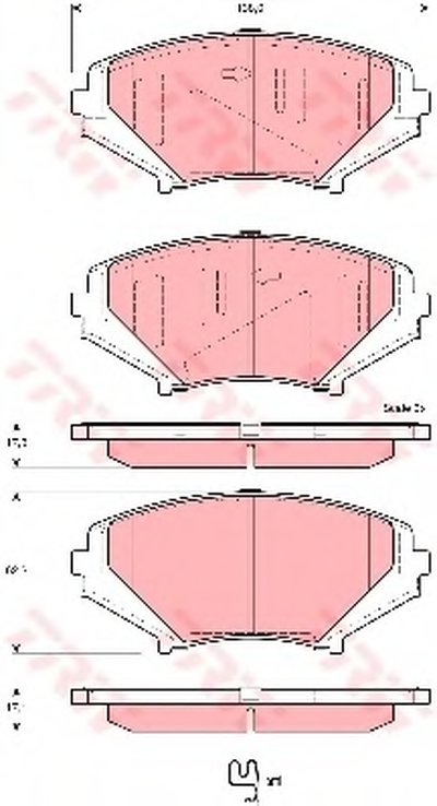 Комплект тормозных колодок, дисковый тормоз TRW купить