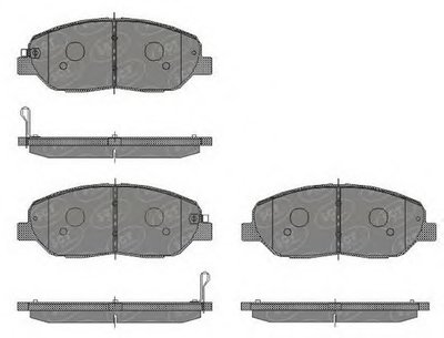 Комплект тормозных колодок, дисковый тормоз SCT Germany купить