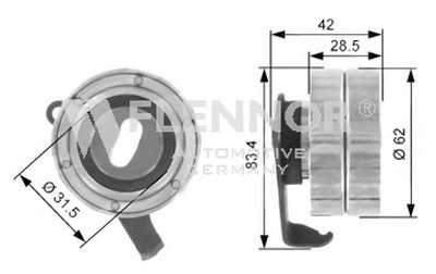 Натяжной ролик, ремень ГРМ FLENNOR купить