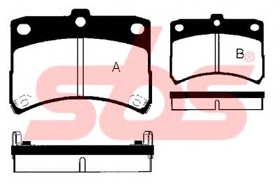 Комплект тормозных колодок, дисковый тормоз sbs купить