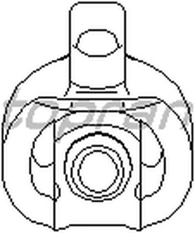 Кронштейн, глушитель TOPRAN купить
