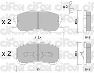 Комплект тормозных колодок, дисковый тормоз CIFAM купить