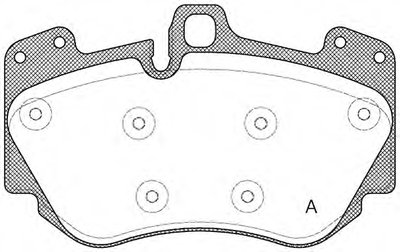 Комплект тормозных колодок, дисковый тормоз ADVANCE OPEN PARTS купить