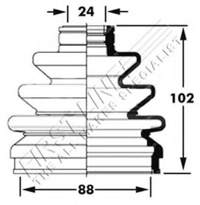 Пыльник, приводной вал FIRST LINE купить