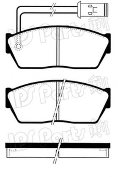 Комплект тормозных колодок, дисковый тормоз IPS Parts IPS Parts купить