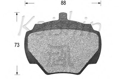 Комплект тормозных колодок, дисковый тормоз KAISHIN купить