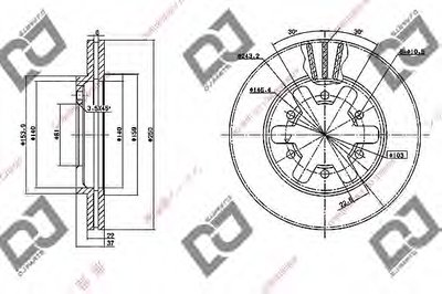 Тормозной диск DJ PARTS купить