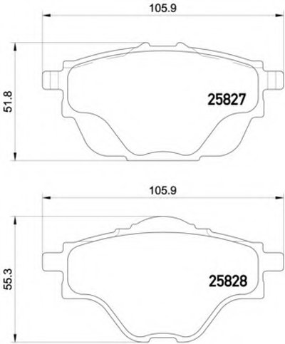 Колодки тормозные (задние) Citroen C4/Peugeot 308 13-/3008/5008 16-/508 18- (Bosch) Q+