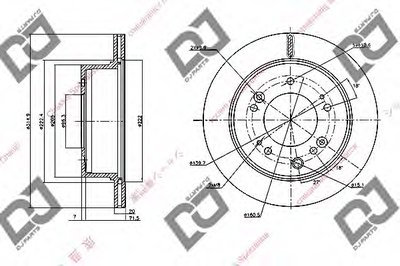 Тормозной диск DJ PARTS купить