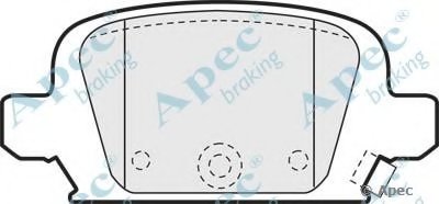 Комплект тормозных колодок, дисковый тормоз APEC braking купить