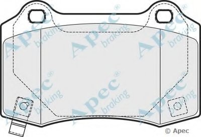 Комплект тормозных колодок, дисковый тормоз APEC braking купить