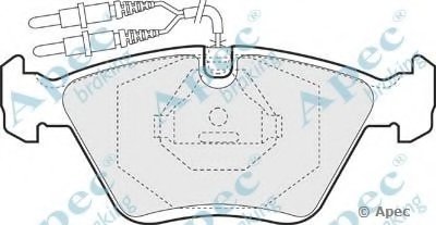Комплект тормозных колодок, дисковый тормоз APEC braking купить