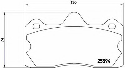 Комплект тормозных колодок, дисковый тормоз BREMBO купить