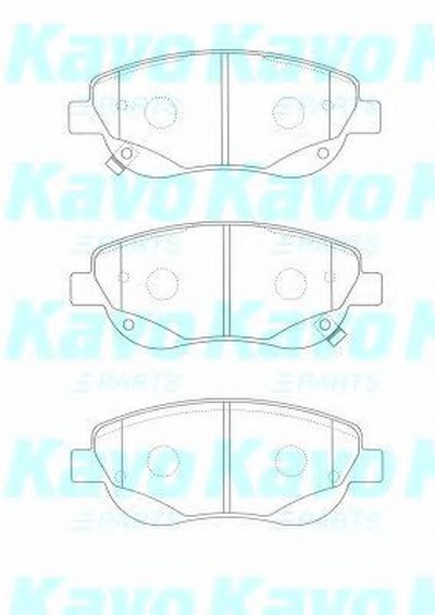 Комплект тормозных колодок, дисковый тормоз MK KASHIYAMA KAVO PARTS купить