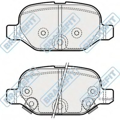 Комплект тормозных колодок, дисковый тормоз Brake Fit APEC braking купить