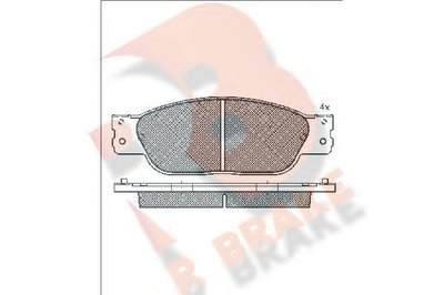 Комплект тормозных колодок, дисковый тормоз R BRAKE купить