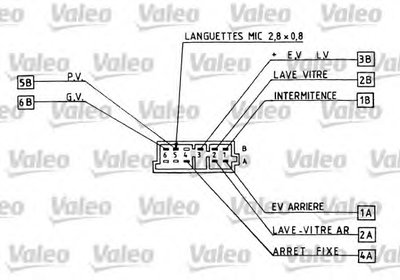 Выключатель на колонке рулевого управления VALEO купить