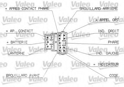 Выключатель на колонке рулевого управления VALEO купить