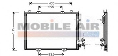 Радиатор кондиционера MB E-class (W210) 2.0-5.4 95-03 OM604/M111/M112