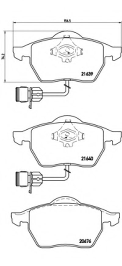 Комплект тормозных колодок, дисковый тормоз BREMBO Придбати
