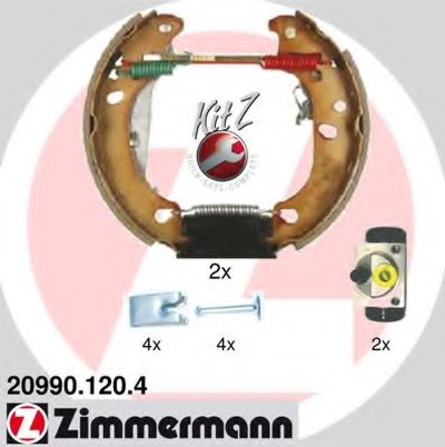 Комплект тормозных колодок KIT Z ZIMMERMANN купить