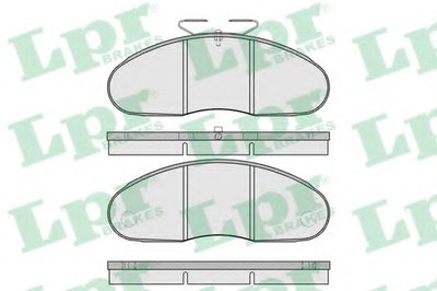 Комплект тормозных колодок, дисковый тормоз LPR купить